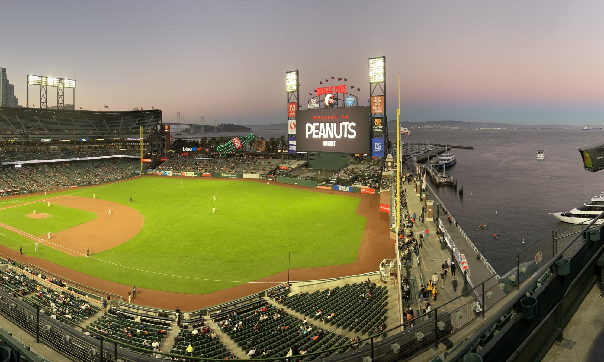 Oracle Park from above